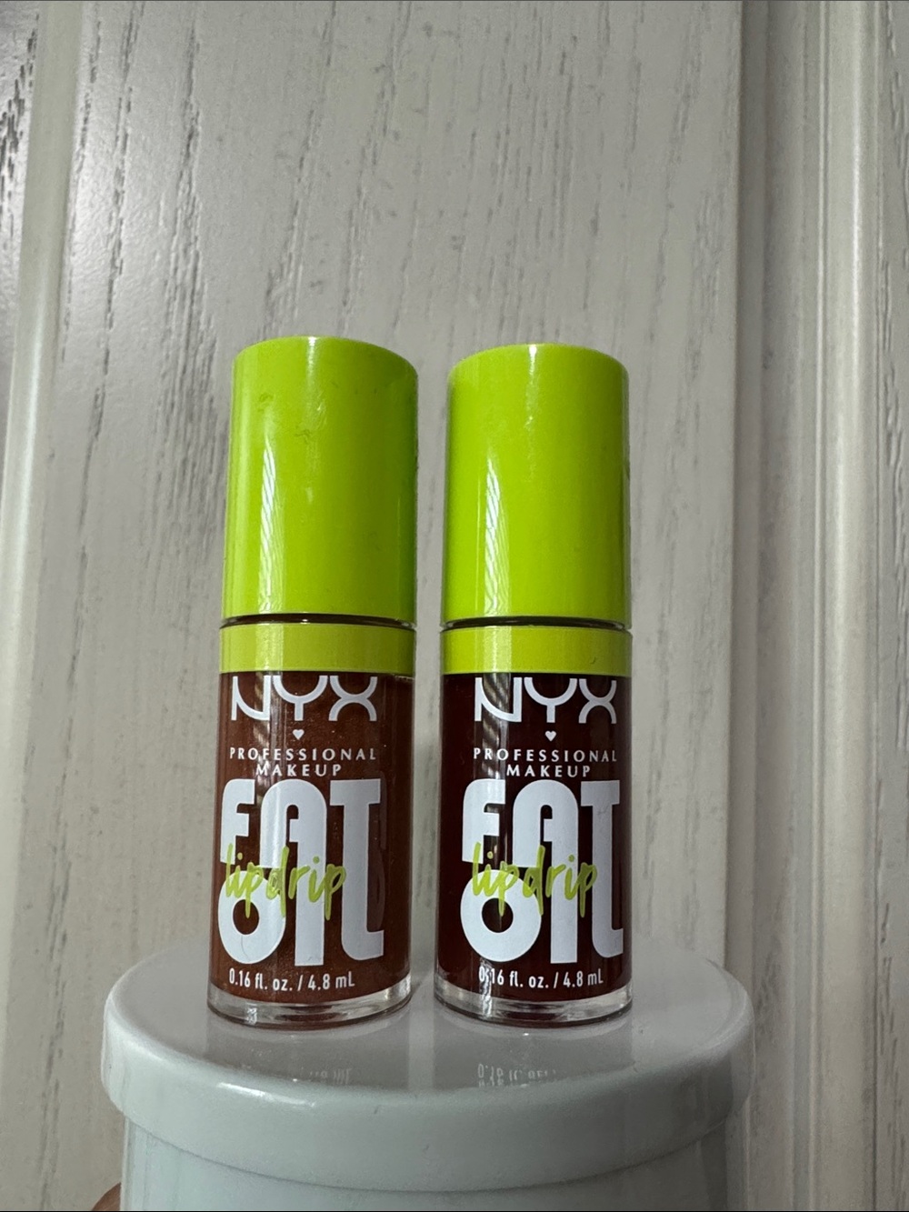 NYX FAT OIL Lip Drip Liquid Lipstick Follow Back & Status Update Shade Fall
